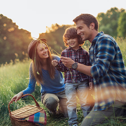 smiling family